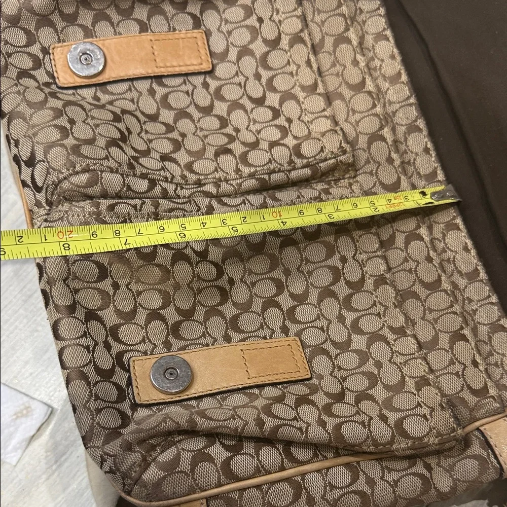 Coach Voyager Small C  Messenger/Crossbody Bag in Brown and Tan